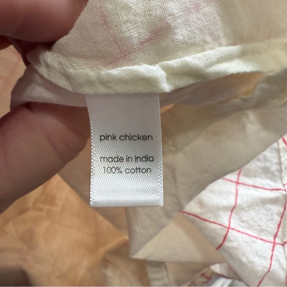 Pink Chicken Cream Pink Florak Embroidery Dress - Picture 8 of 10